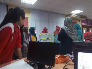 That was me in red shirt.. focusing on other group's storyboard pitching..